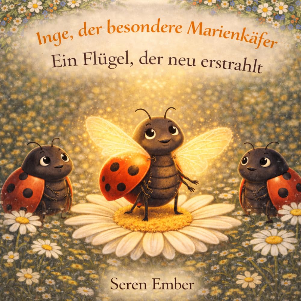 Inge, der besondere Marienkäfer: Ein Flügel, der neu erstrahlt