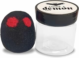 Adopt A Demon! Tiny Demon in A Jar, Cute Handcrafted Felting Gift, Christmas Decoration, Funny Unique Gift for Boys & Girls, Adult, Party Favor Decoration & Gift - Gui-03