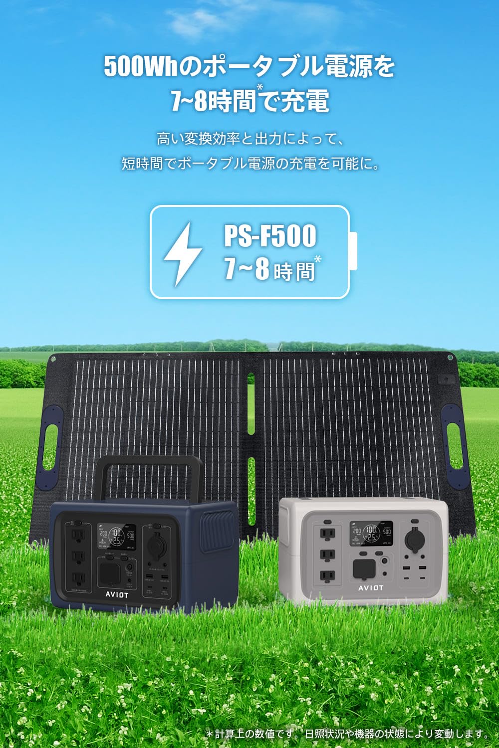 Amazon.co.jp: AVIOT PS-SM100 ソーラーパネル 100w 折り畳み式 変換