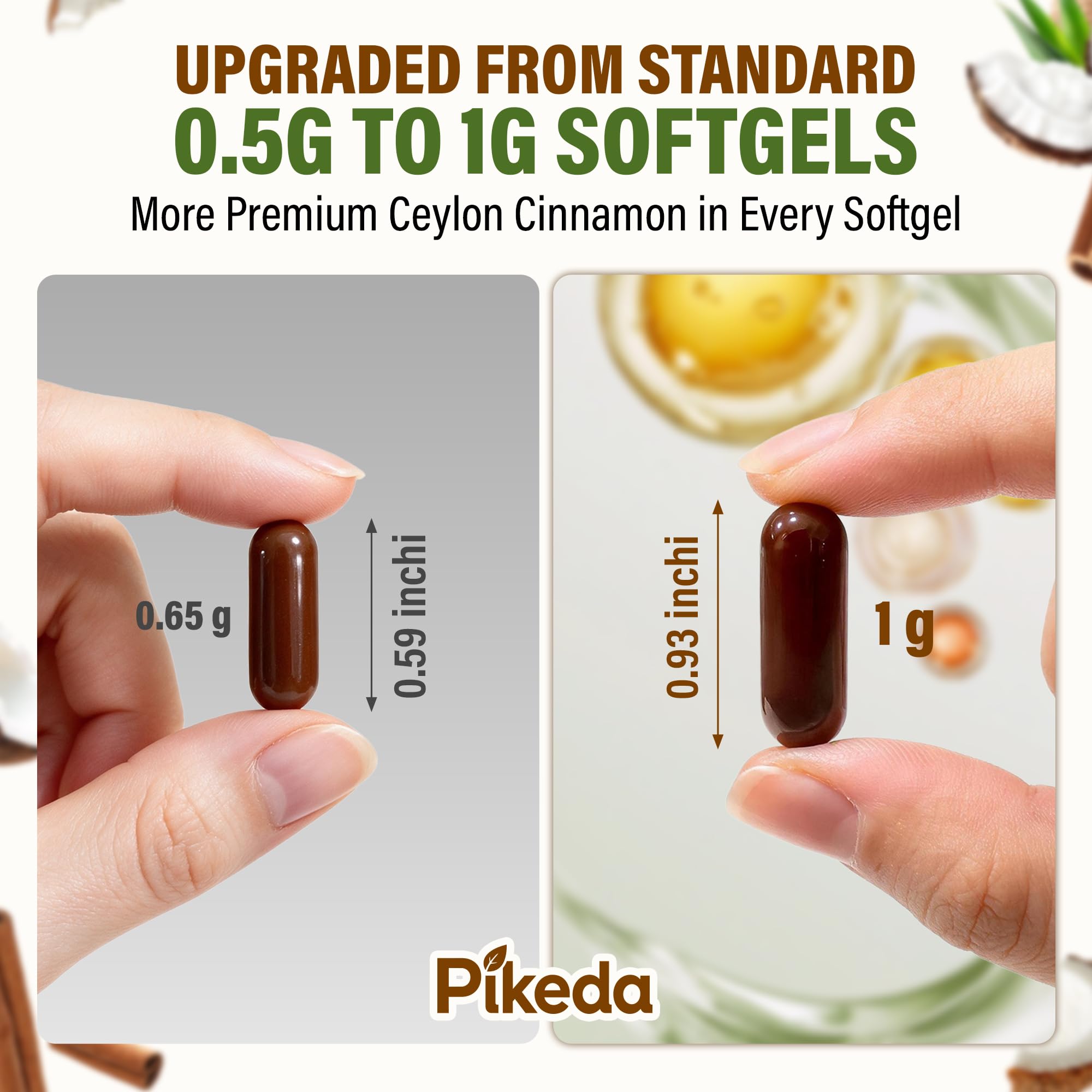 Ceylon Cinnamon with MCT Oil Supplements Softgels, 120 Day Supply — Amazon image 6