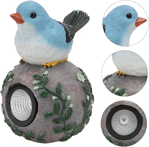 Miniatura 8 de Resina solar pájaro ornamento jardín decoración auto noche iluminación patio pájaro decoración patio paisaje luz solar ornamento
