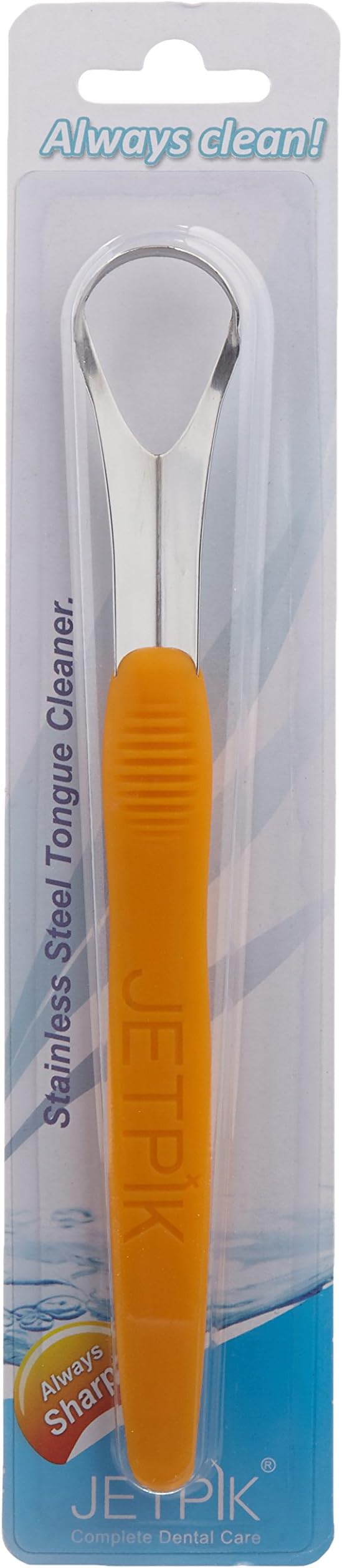 JETPIKJA05 094 Tongue Cleaner Stainless Steel with Silicone Handle