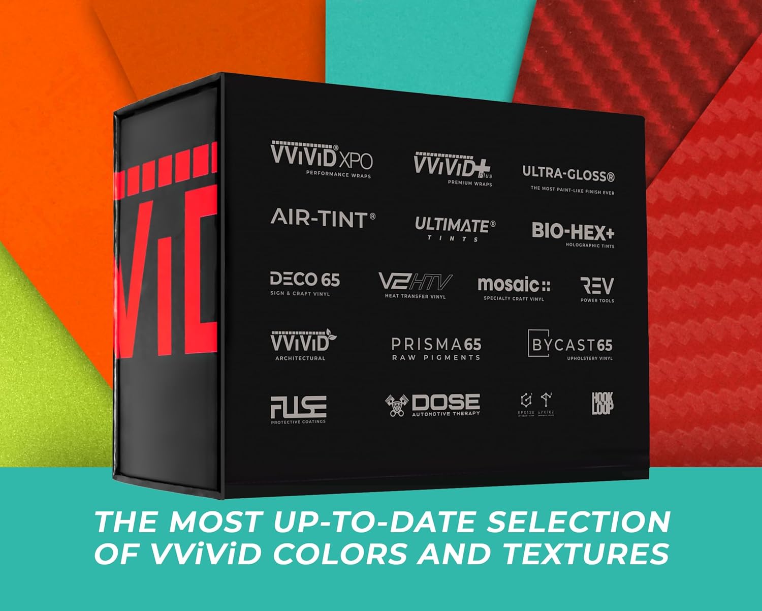 VViViD Vinyl Car Wrap Color Deck Sample Book and Precision Gliding Knife with 5 Replacement Blades Bundle - M0