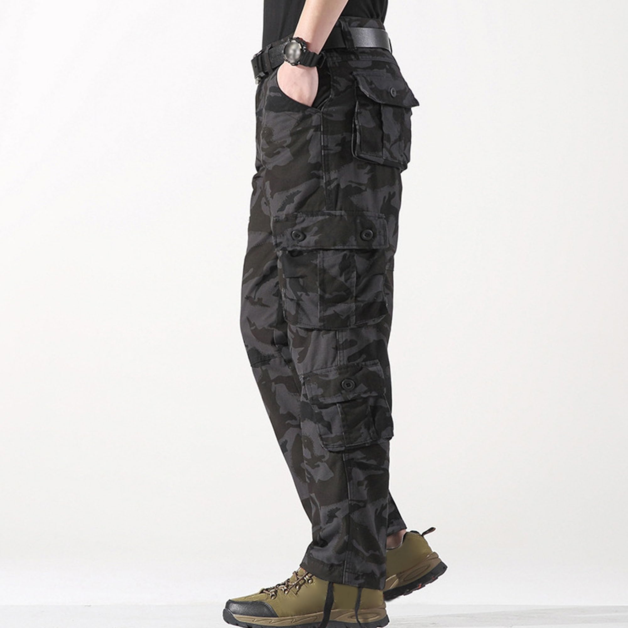 Cargohose für Herren, Camouflage, leicht, taktische Hose