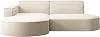Kaiser Furniture - Corner Sofa with Living Landscape Corner Couch L-Shape Sofa 3-Seater Upholstered Sofa Comfortable Couch with Ottoman for Living Room Relax Sofa Stylish Cord Sofa Modena Studio