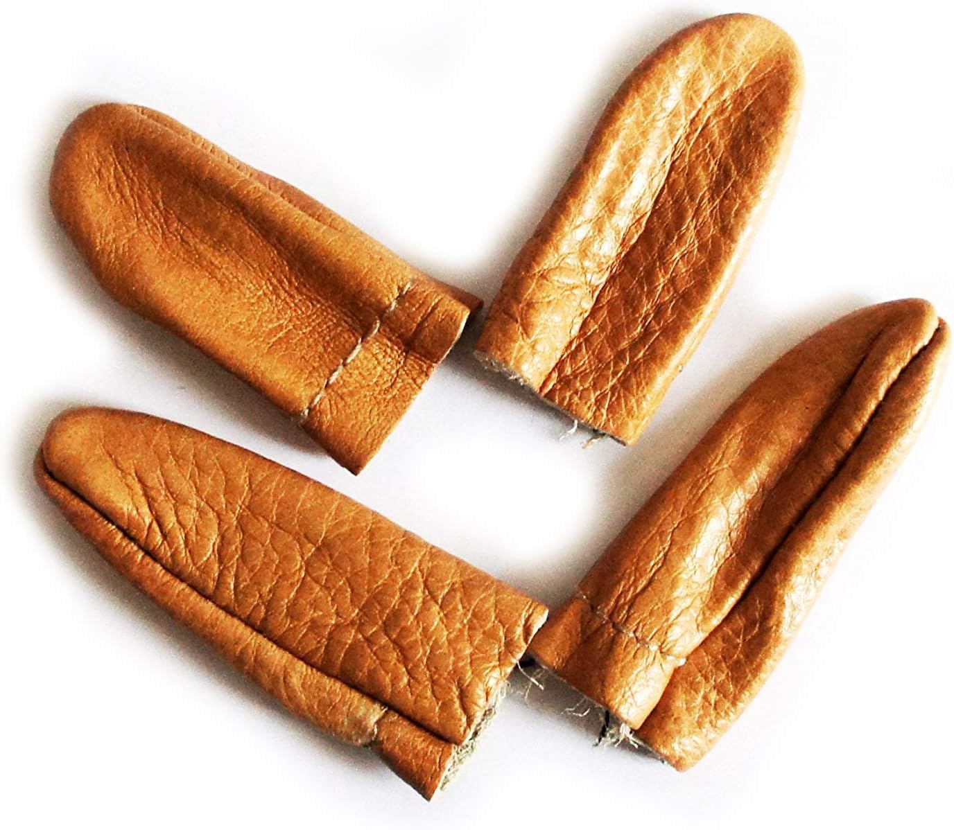 HAND Real Leather Thick Tough Craft Thumb and Index Finger Thimble/Protector - Buy 1 Pair Get 1 Pair Free Offer!