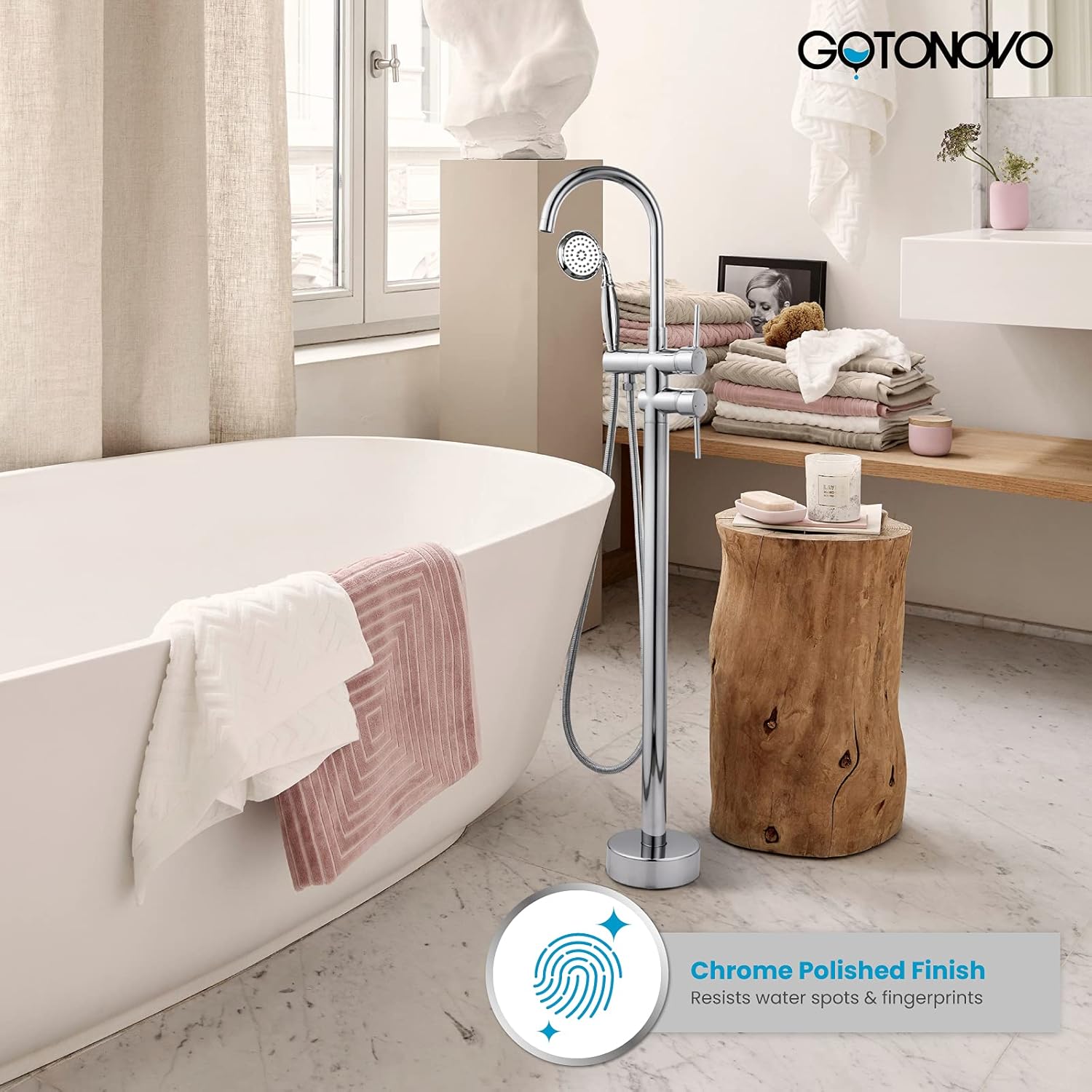 Amazon Crazy π₯ Deals Chrome Freestanding Bathtub Faucet Tub Filler with Hand Held Shower Floor-Mount Polished Chrome High Flow Brass Bathtub Faucet with Hand Sprayer π₯ Crazy Deals Chrome Freestanding Bathtub Faucet Tub Filler with Hand Held Shower Floor-Mount Polished Chrome High Flow Brass Bathtub Faucet with Hand Sprayer