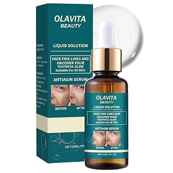 OLAVITA Liquid Solution Anti Aging SerumUpgraded version,Olavita Facial Serum,Intensely firms skin,Smooths Fine Lines and Hydrates, For Women with Mature and Daily Skincare