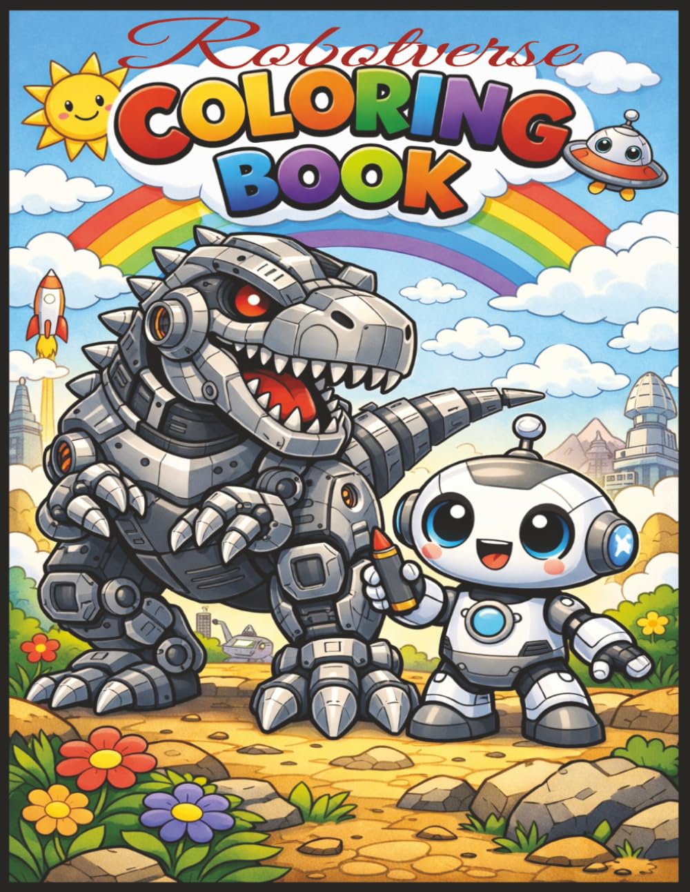 The Robotverse Coloring Book: Imagination Unlocked: A Robot Coloring Book