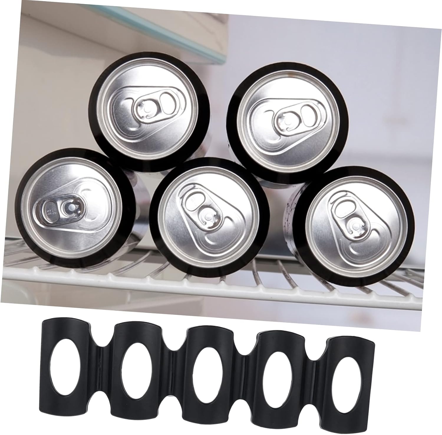 2Pcs Silicone Hollow Bottle Mat Beer Can Storage Rack for Home