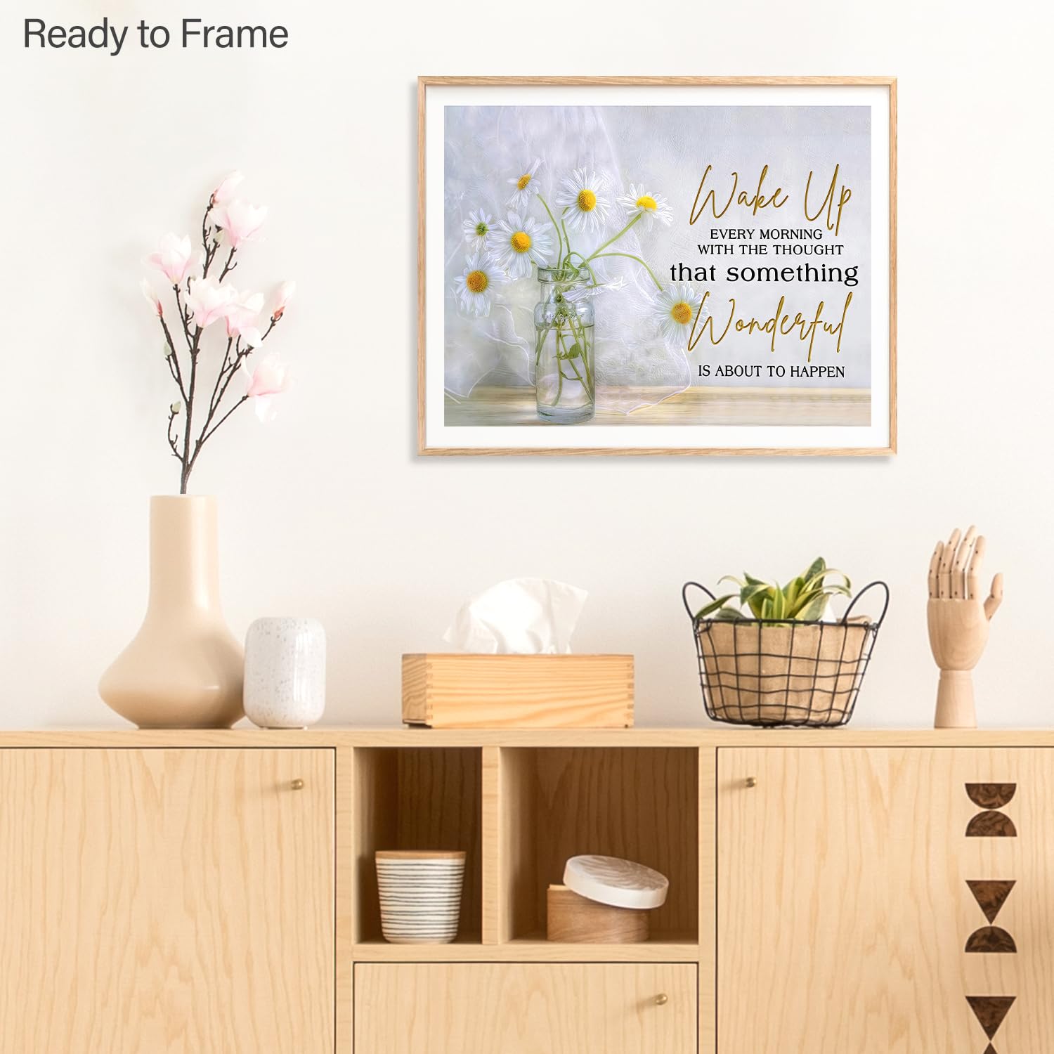 NymphFable Motivational Botanical Wall Art Poster Daisy Flower Prints - Image 4