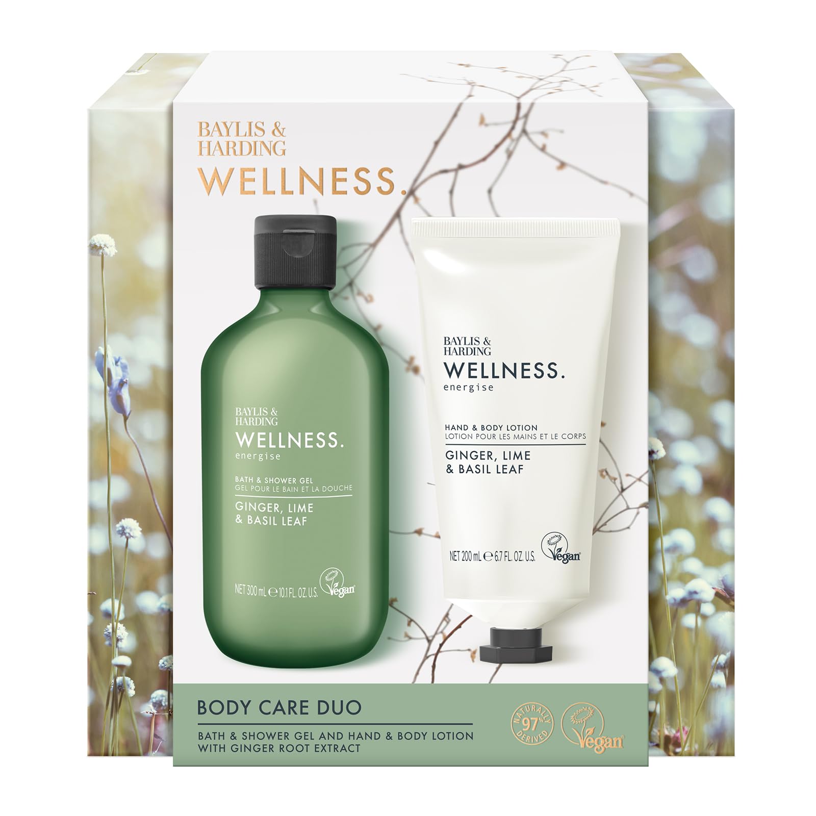 Baylis & Harding Wellness Body Care Duo Gift Set (Pack of 1) - Vegan Friendly, 790 grams - Image 2
