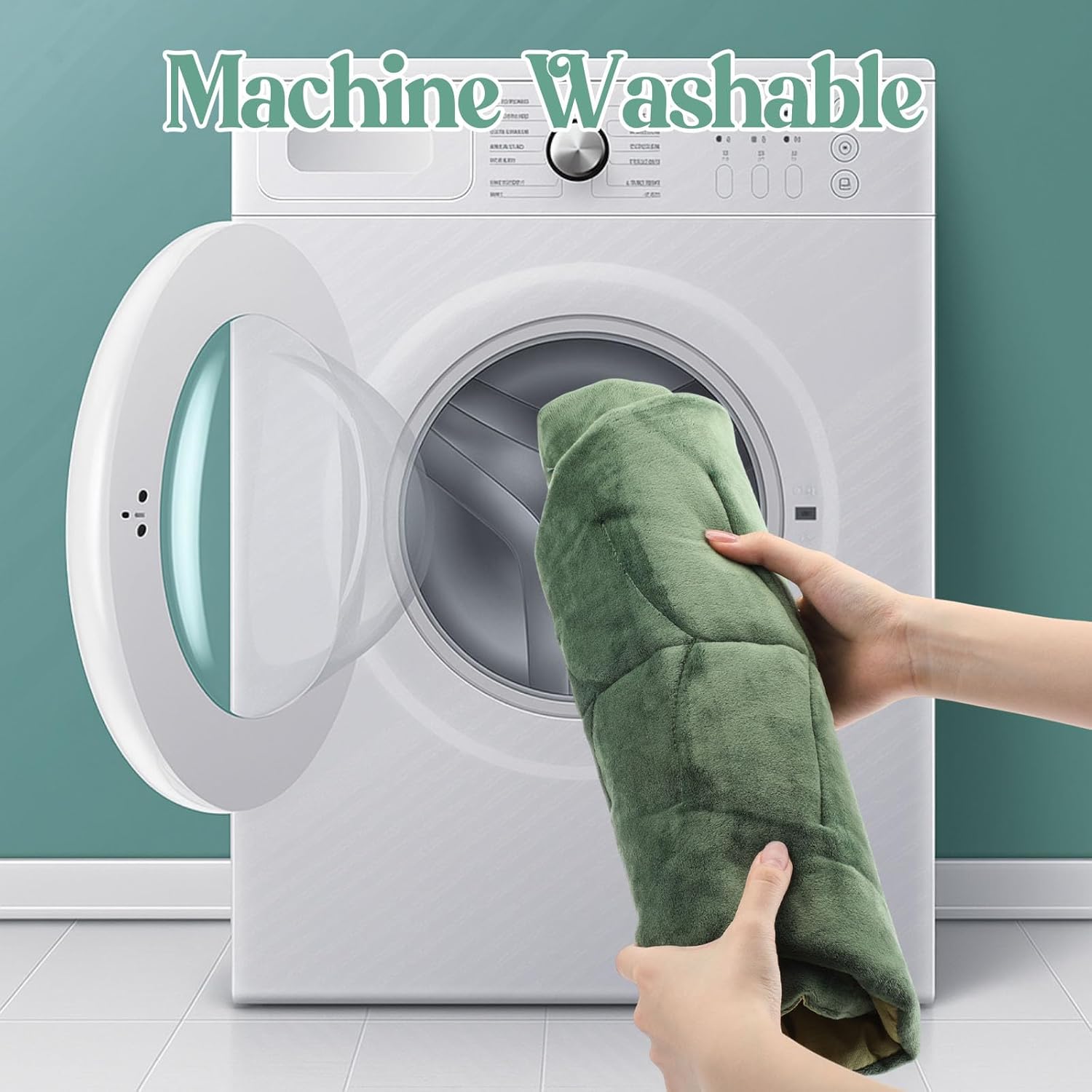 Novabright 4 Pcs Leaf Shaped Green Self Warming Cat Bed Mat 28''x 16'' Double Sided Velvet Washable Self Heating Pet Mat for Cats and Small Medium Dogs Indoor Bed Couch Sofa Floors