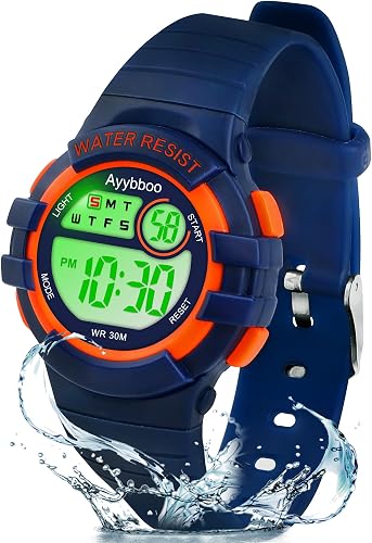 Ayybboo Montre Enfant Numérique pour Garçons et Filles