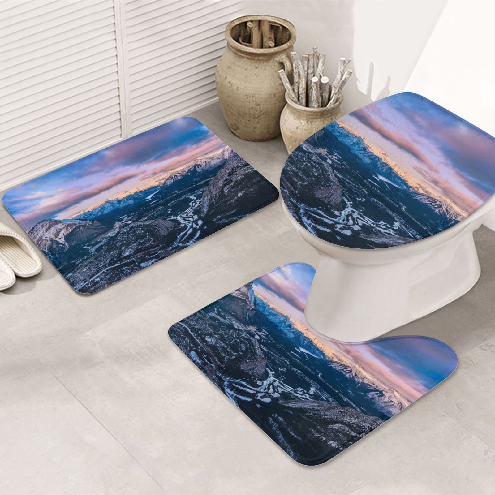 Tapis de bain super absorbants et antidérapants microfibre VACSAX
