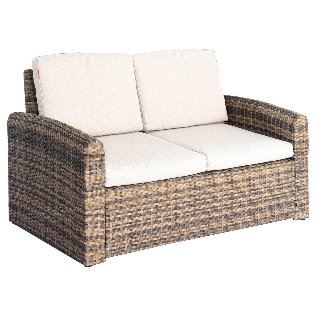Hespéride - Sofá de jardín selenim 2 plazas Beige