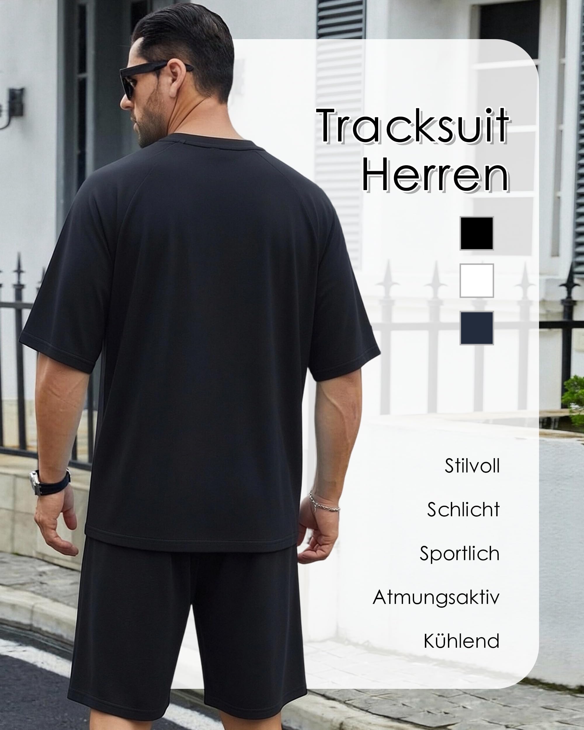 Chándal Para Hombre Conjunto Deportivo De Verano Completo Elegante Holgado Transpirable Ideal Para El Tiempo Libre Tenis Gimnasio Fútbol Golf Y Senderismo.