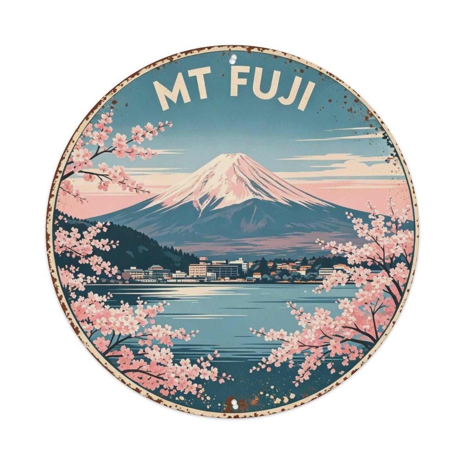 Mt Fuji Japan Metal Tin Sign Plaque