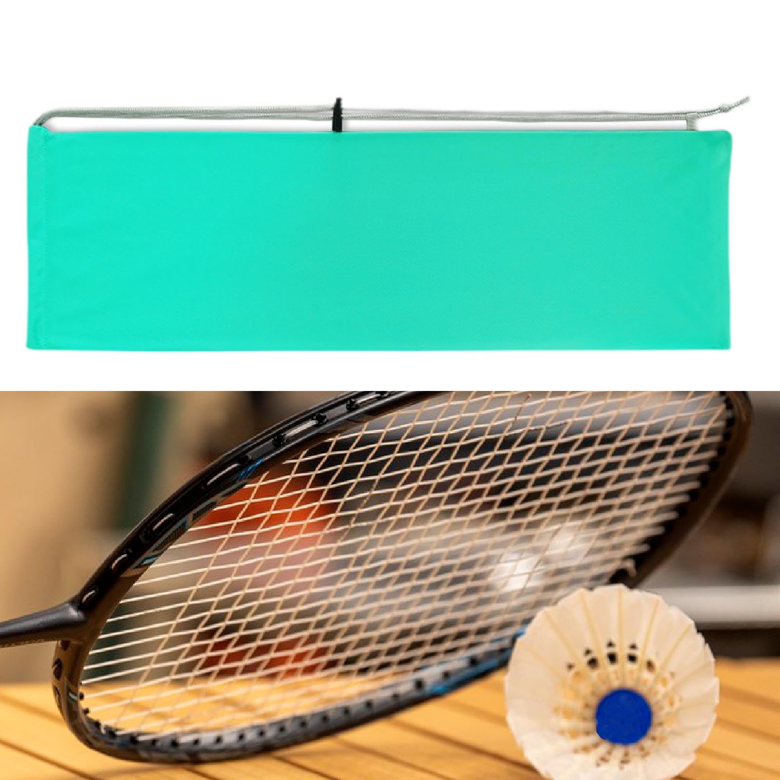 F Fityle Sac de Transport pour Raquette de Badminton, Sac de Rangement Portable en Flanelle, Housse Anti-poussière pour Femmes et Hommes en Plein air, Joueurs