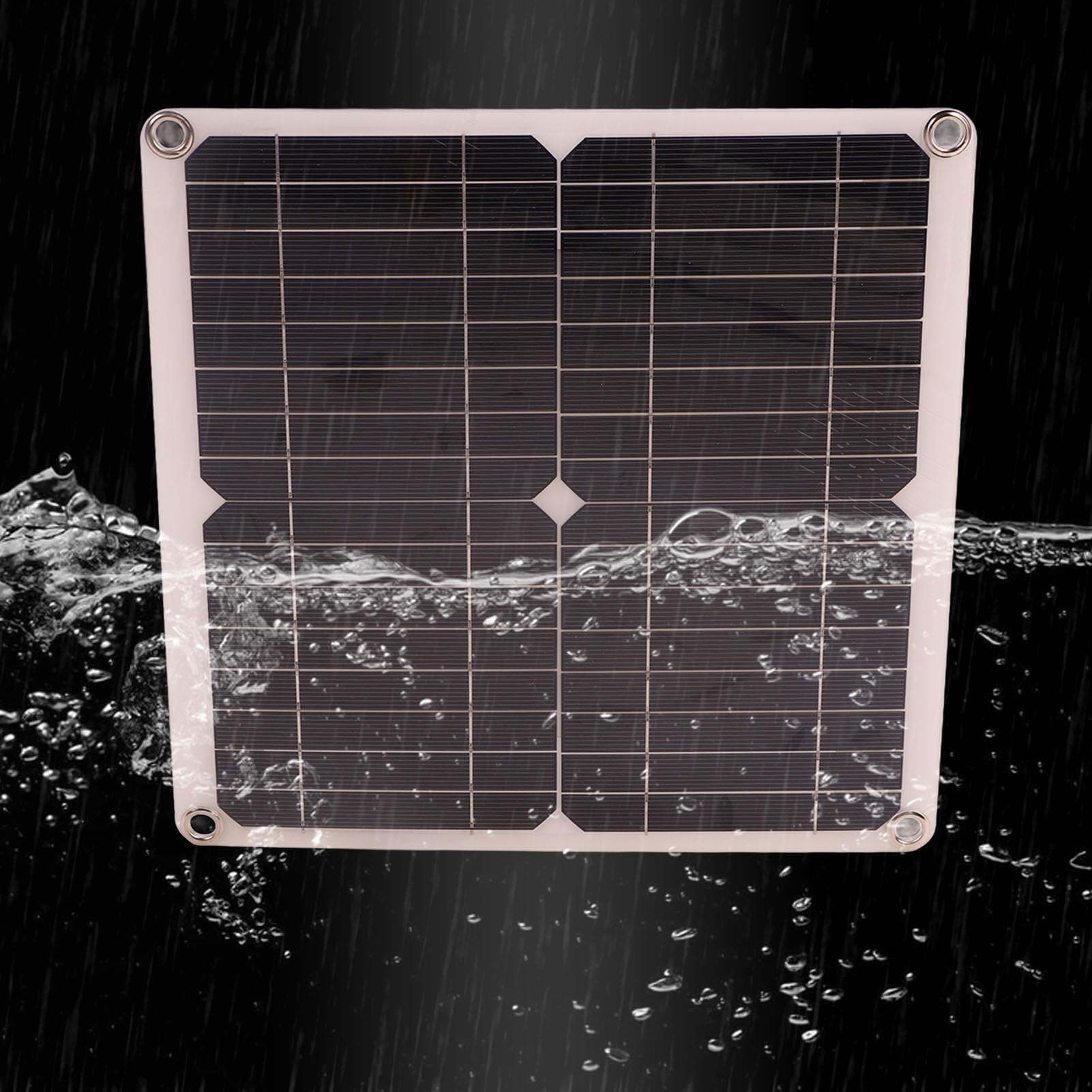 Kit de Ventilador de extracción Solar de 18 V y 12 W, Ventilador Solar Impermeable de Corriente Continua sin escobillas, Ventilador de refrigeración con Panel Solar Redondo para la