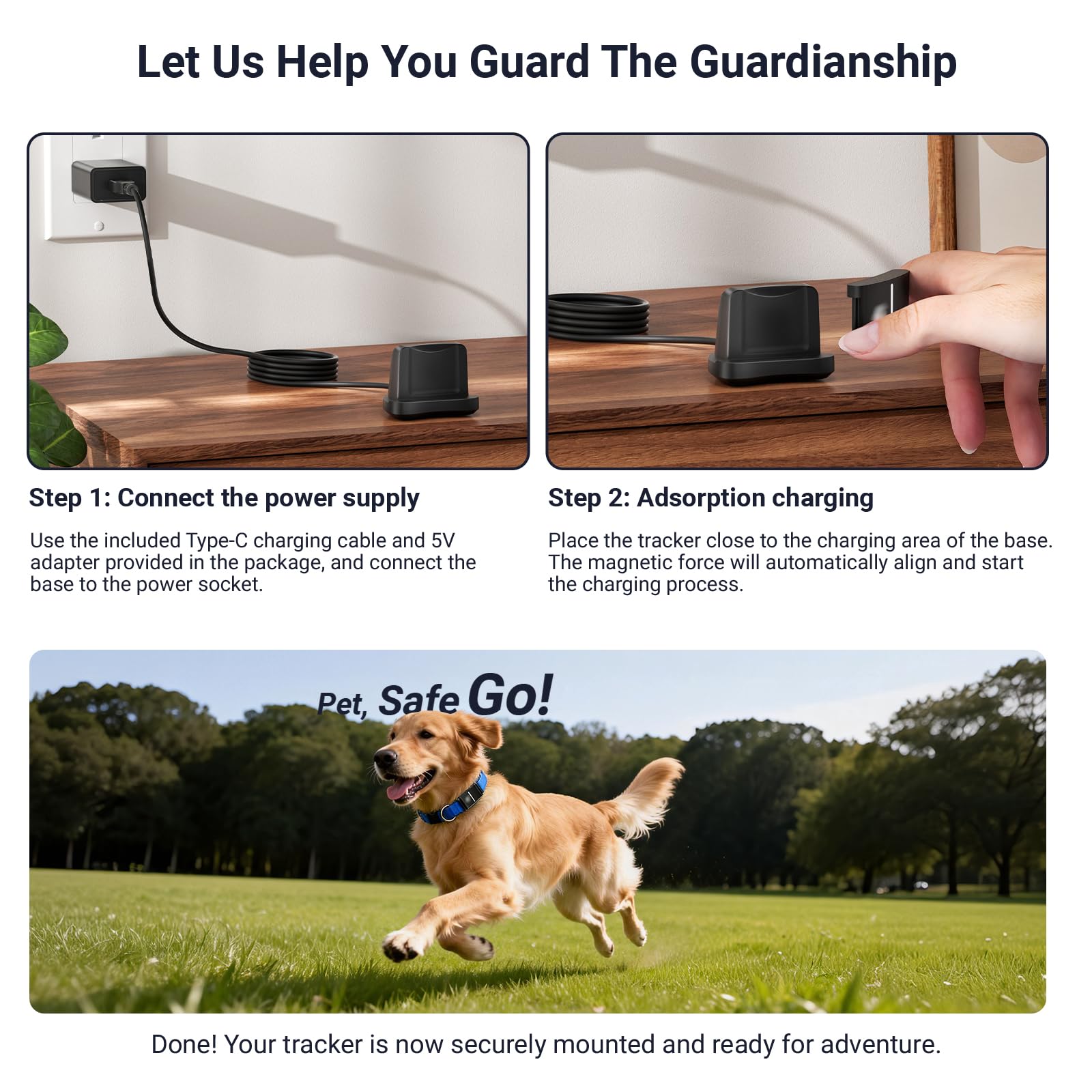 Charging Base for Dog Tracker - Compatible with Fi Series 3 GPS Tracker Smart Pet Collar Activity Monitor Replacement Magnetic Charger Station Adapter(Charging Only; Bluetooth Not Supported) - image 4