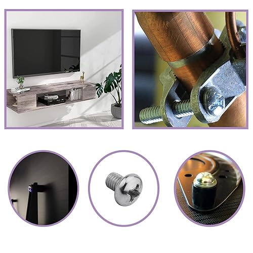 Miniatura 8 de MroMax Tornillos de máquina M2 x 0.197 in Pan Phillips Tornillo de cabeza cruzada 304 pernos de acero inoxidable pernos de fijación gris plateado 30