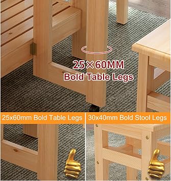 Folding Dining Table Large Table Set 4 Dining Table for 4 Persons, Dining Table Table Chair Set Dining Table Set 4 Seater