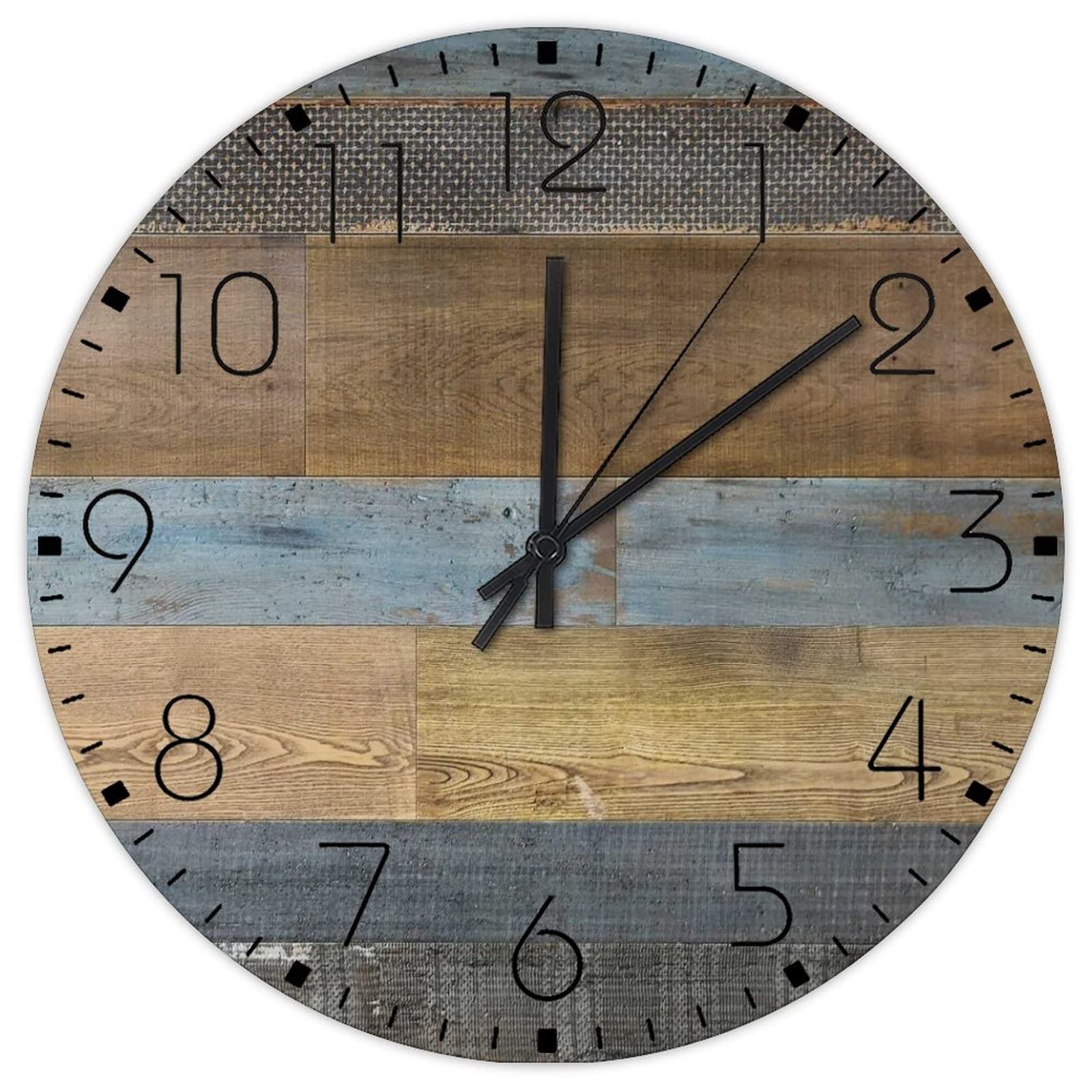 Horloge murale en bois shabby chic, le cadeau idéal pour chambre de fille