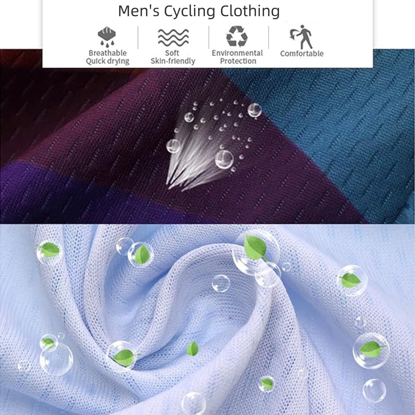 KAISUN Maglia Ciclismo Uomo Manica Lunga Abbigliamento Ciclismo con 3 Tasche Asciugatura Rapida e Traspirante Maglia MTB