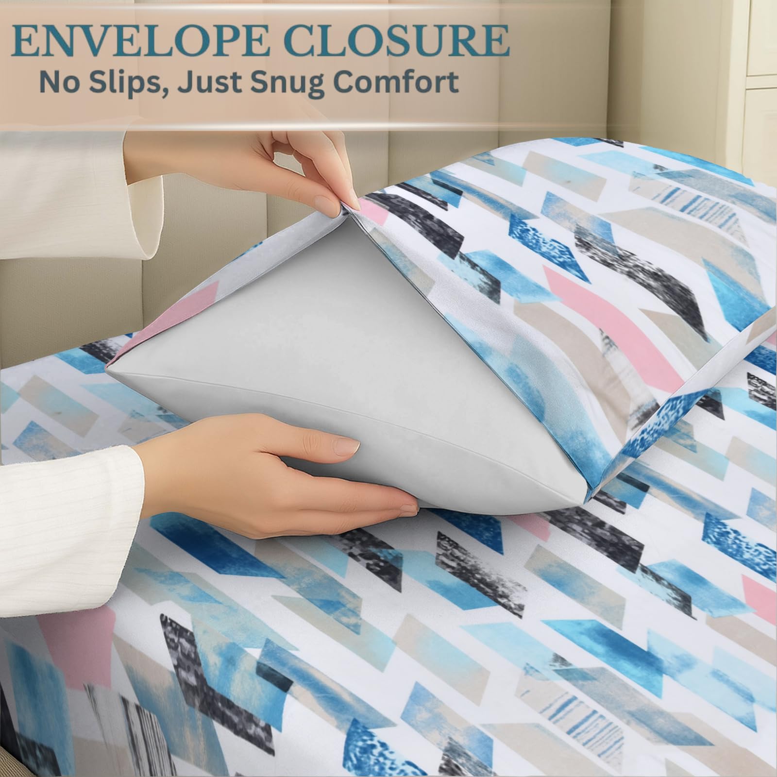 EverSoft Bedding Pack of 4 Pillowcases 50x75cm Soft Pillow Cases, Wrinkle Free Easy Care Pillow Covers - Image 3