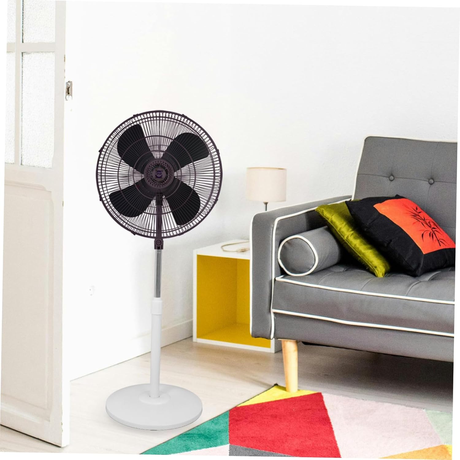 CHILDWEET 1Set Adjustable Height Fan Pedestal Support Rod and Base Lifting Tube for Electric Fans Versatile Compatibility for Home and Office Use