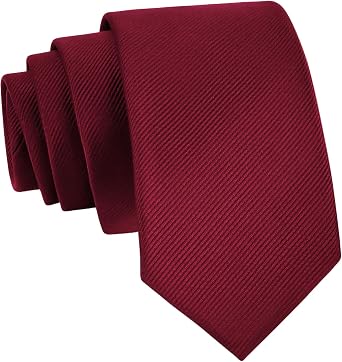 WOXVM Mens Ties Classic Solid Pure Color 3.15" 8CM Mens Necktie, Premium Formal Black Ties For Men Business Wedding Party