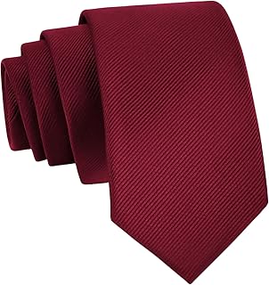 Men's Ties Classic Solid Pure Color 3.15" (8CM) Mens Necktie, Premium Formal Black Ties For Men Business Wedding Party