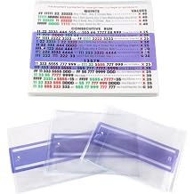 Mahjong Card Line Reader Set 4Pcs Mahjong Line Finder & 4Pcs Card Sleeve