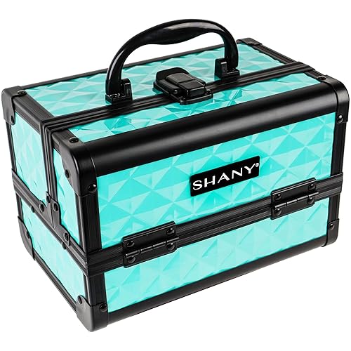 Miniatura 2 de Shany Cosmetics, Estuche para maquillajes, con espejo, Turquoise