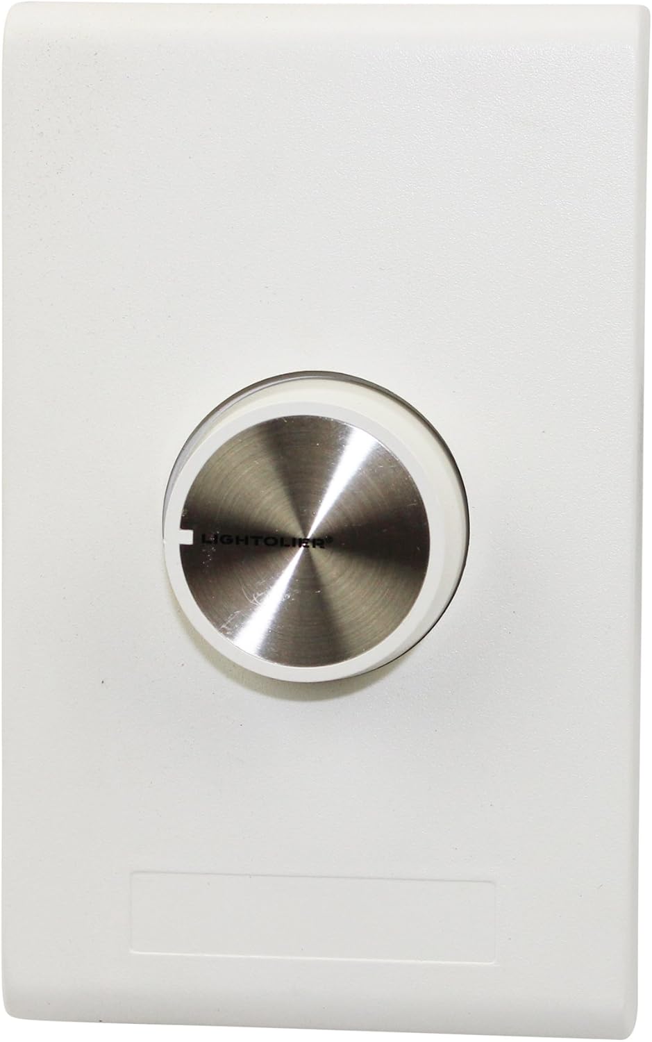 Lightolier Controls Precision P600-3P Spec Grade Incandescent Dimmer Push Rotary, White