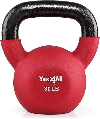 Yes4All - Juego de pesas rusas ajustables con revestimiento de neopreno, pesas de mano para el hogar y el gimnasio, juego de mancuernas para