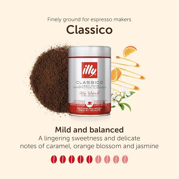 Illy Powdered Coffee Medium Roasted 250 Gr