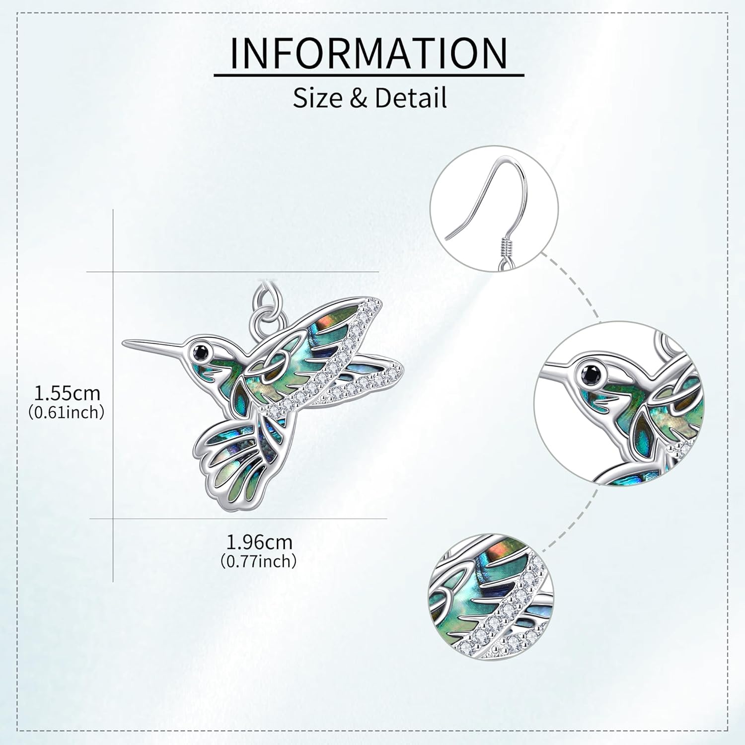 Sterling Silver Horseshoe/Dragonfly/Sport/Mermaid Dangle Drop Earrings Animal Jewelry for Women