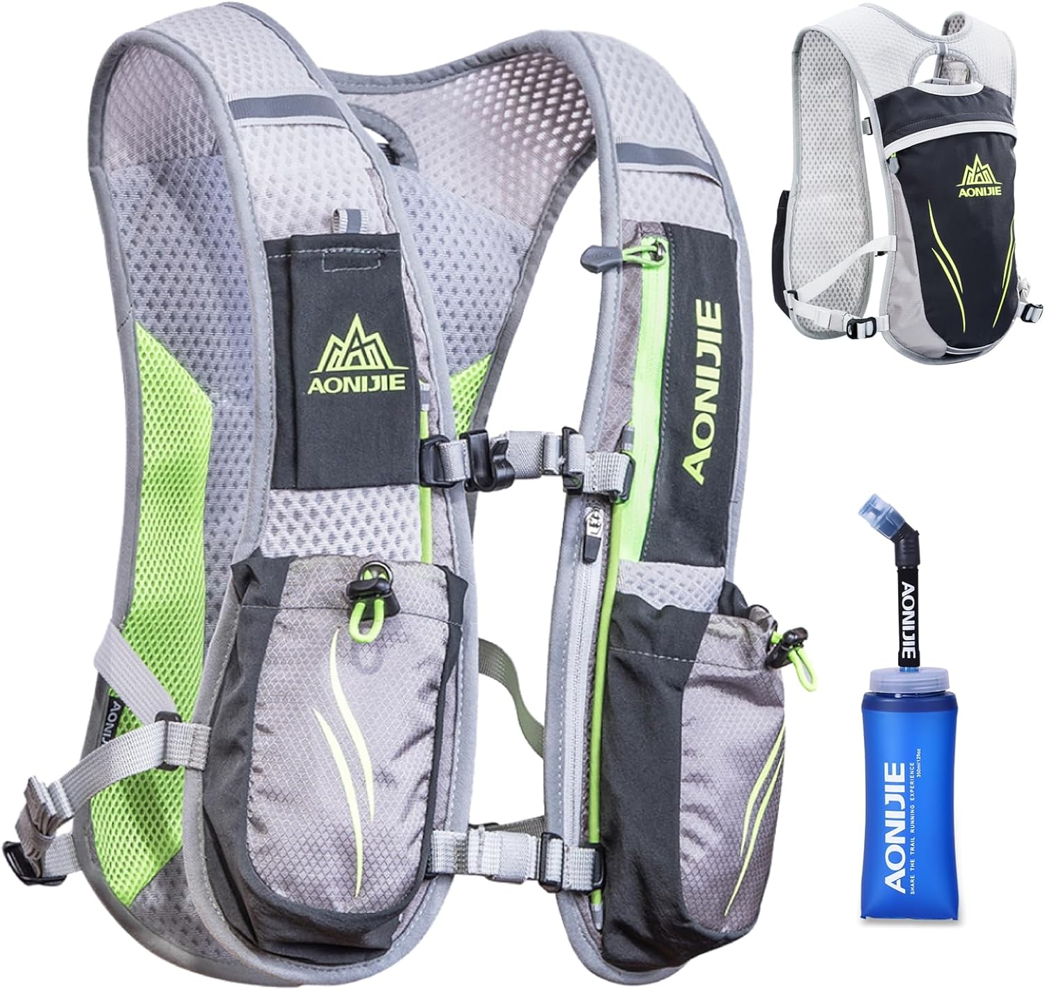 TRIWONDER Hydration Running Vest Backpack, Lightweight Water Pack for Men Women Hydration Backpack for Trail Race, Hiking, Cycling, Climbing, Camping, Jogging, Marathon TRIWONDER Hydration Running Vest Backpack, Lightweight Water Pack for Men Women Hydration Backpack for Trail Race, Hiking, Cycling, Climbing, Camping, Jogging, Marathon