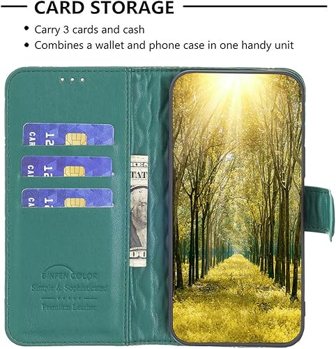 Vista 33 de Case for Xiaomi Redmi Note 10 4G/Note 10S,Rhombus Lambskin Pattern Premium Leather Wallet Kickstand Flip Case Magnetic Clasp Cover Blue