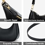 KKXIU Sac à bandoulière pour les femmes Petite Purse mignon embrayage Hobo sac à main tendance croissant sac