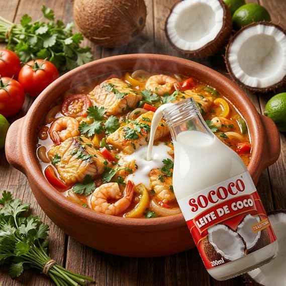 Leite de Coco Tradicional SoCoco 200ml | Traditional Brazilian Coconut Milk | Whole Coconut Milk