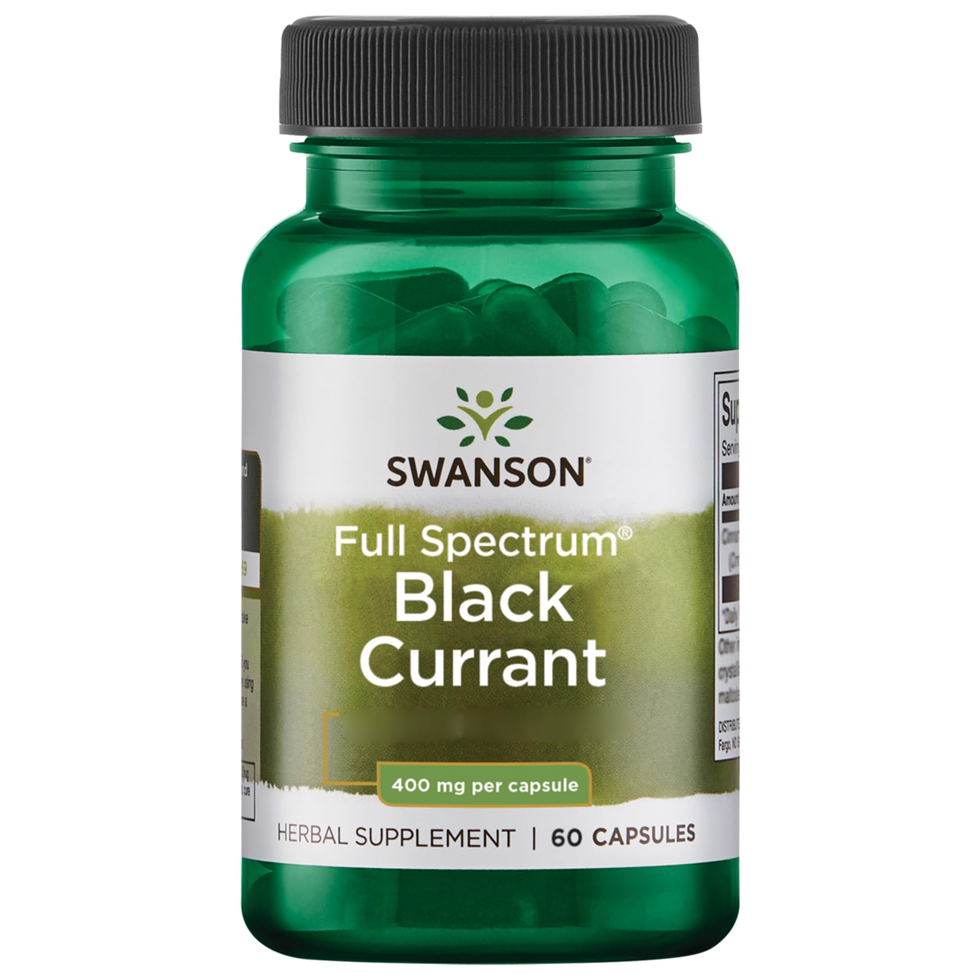 Full Spectrum Black Currant, 60 Capsules, High Dose, Soy Free, Gluten Free, Non-GMO