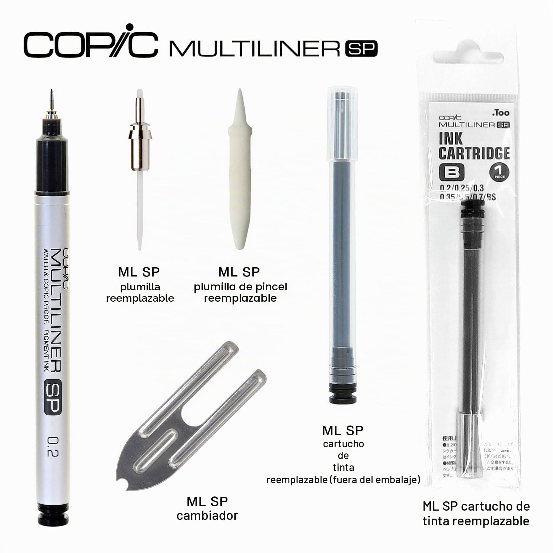 COPIC Sketch Set «Blending Basics», 6 rotuladores dobles con punta de anchura media y punta de pincel