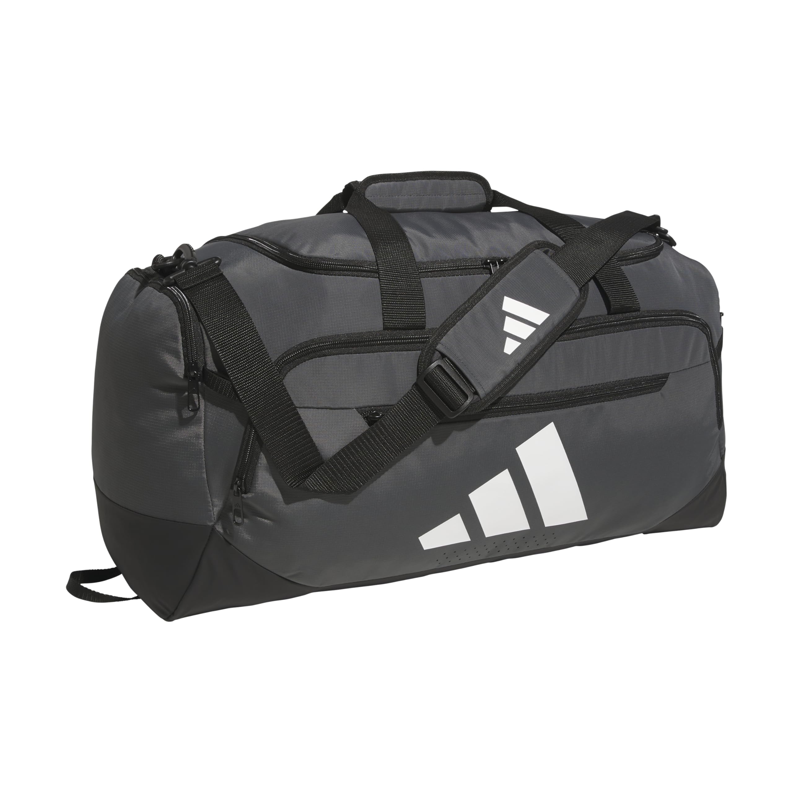 adidas Defender 5 Large Duffel Bag (100l), Team Dark Grey, Medium (59L), Defender 5.0 Duffel Bag, Durable Travel Gym Sports Bag for Men and Women