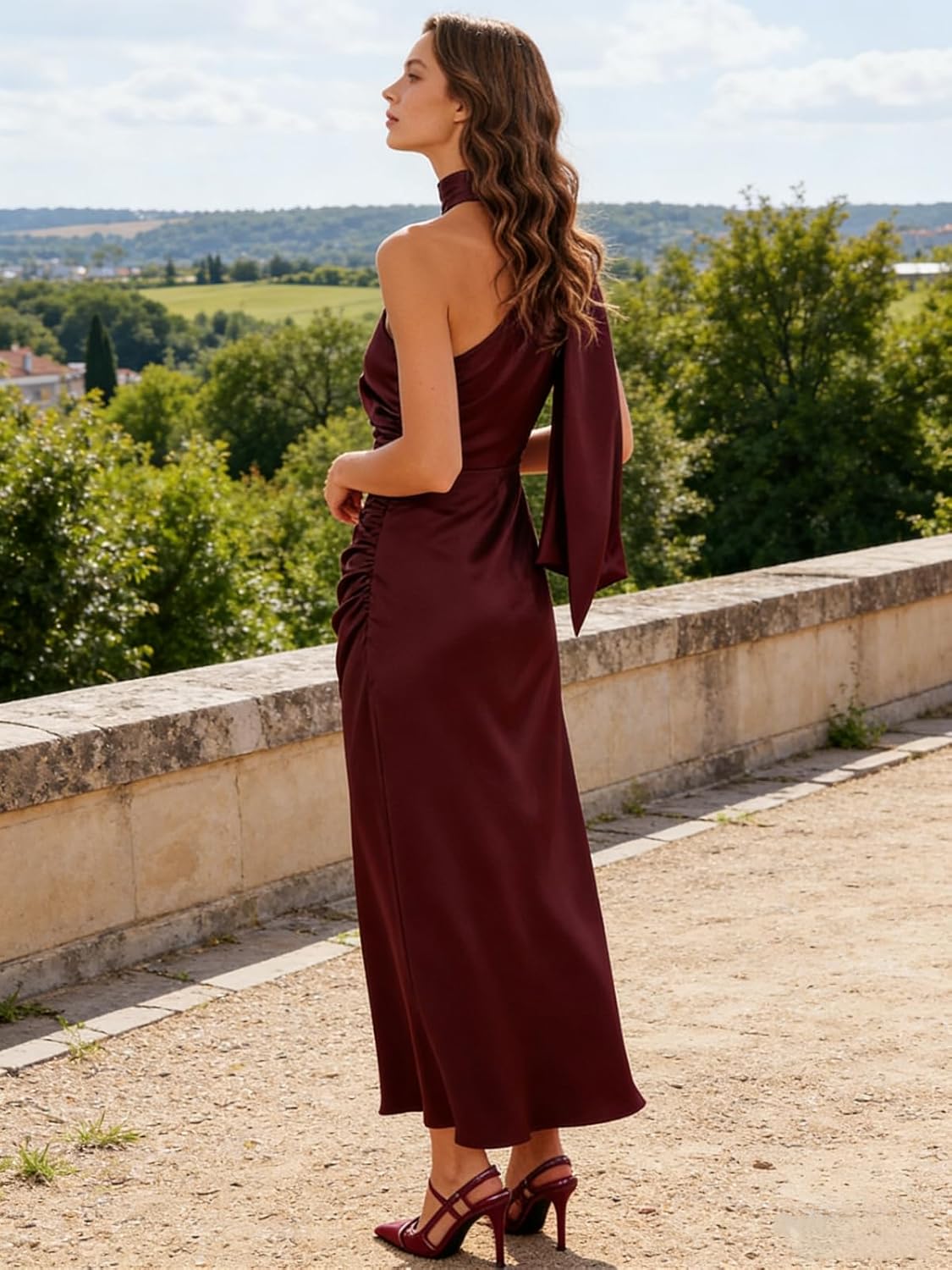 RIHOAS Women's Formal Dress, Elegant Wedding Guest Bridesmaid Cocktail Gown for Spring Summer Garden Party Evening Fiesta