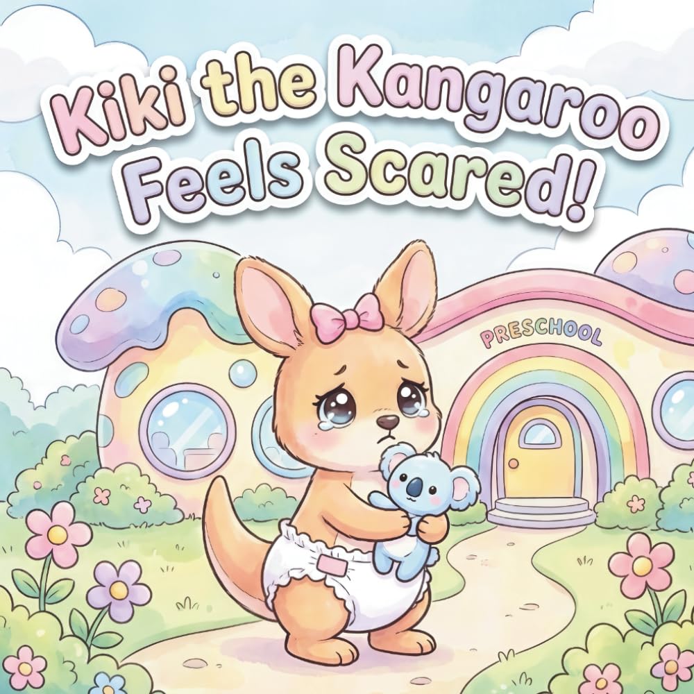 Kiki The Kangaroo Feels Scared!: A Sweet SEL Picture Book That Helps Kids Feel Brave When Mommy Leaves, With a Cozy Coping Tool Kids Love