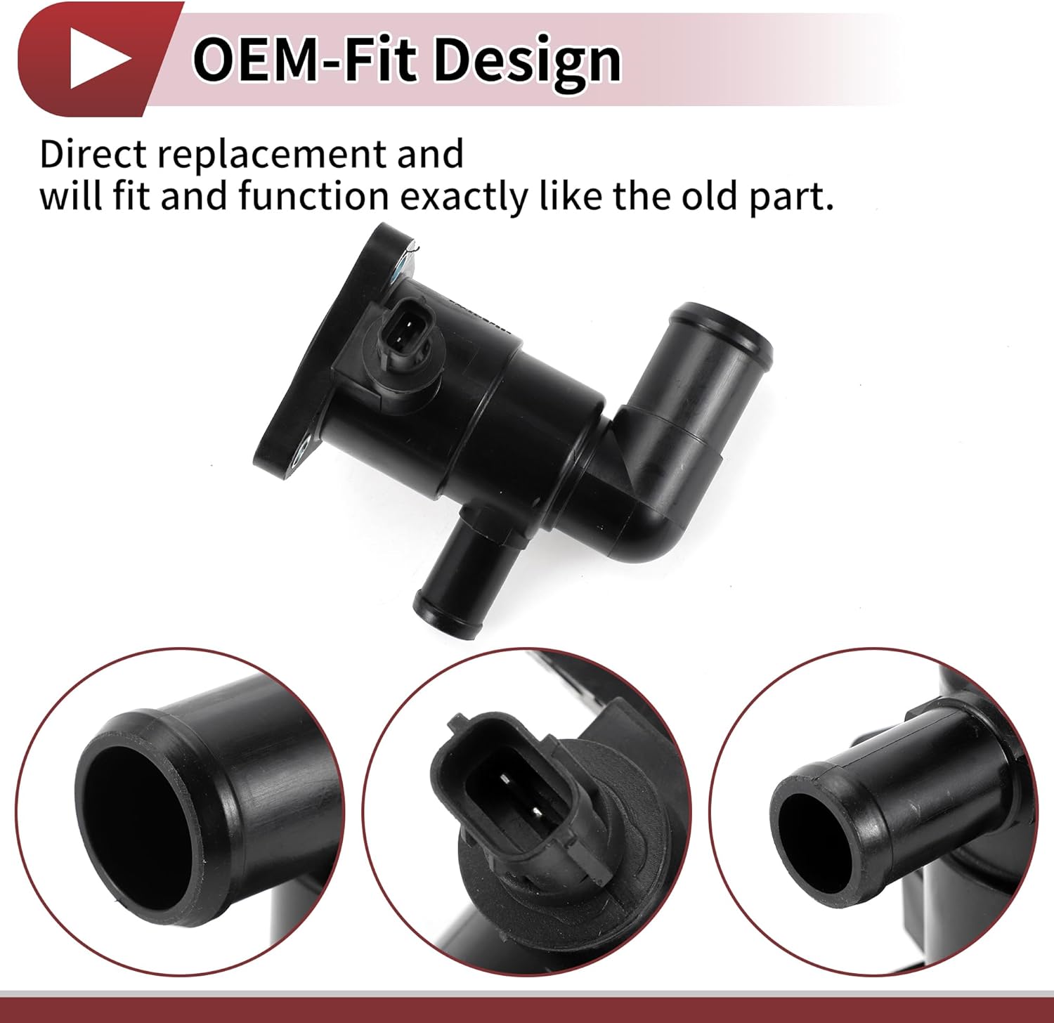 1 Pc Car Thermostat for SUZUKI SPLASH SWIFT/IV/MK/III for OPEL 4cyl 1.0L Inner Engine Coolant Thermostat Housing Assembly No.1767069L00 Black Plastic