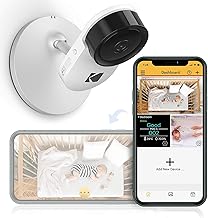 KODAK Cherish C120 Babykamera mit mobiler App, hochauflösende Babykamera, mit Zoomfunktion, Zwei-Wege-Audio